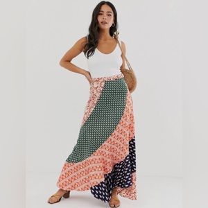 Free People Medley Patchwork Maxi Skirt, 8
